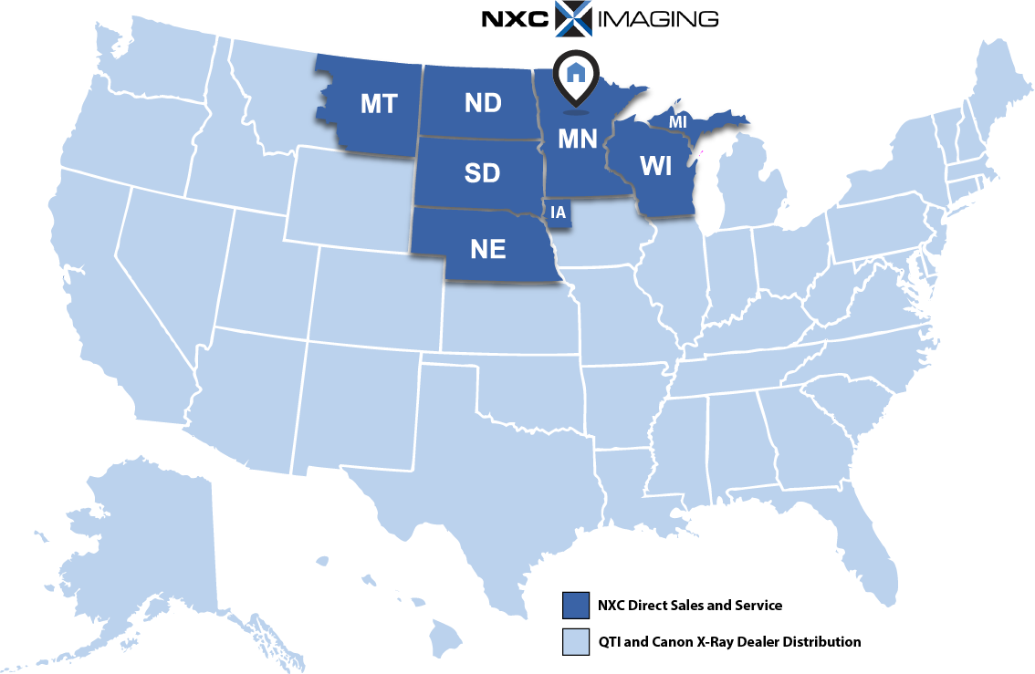 NXC Imaging: Coverage Area